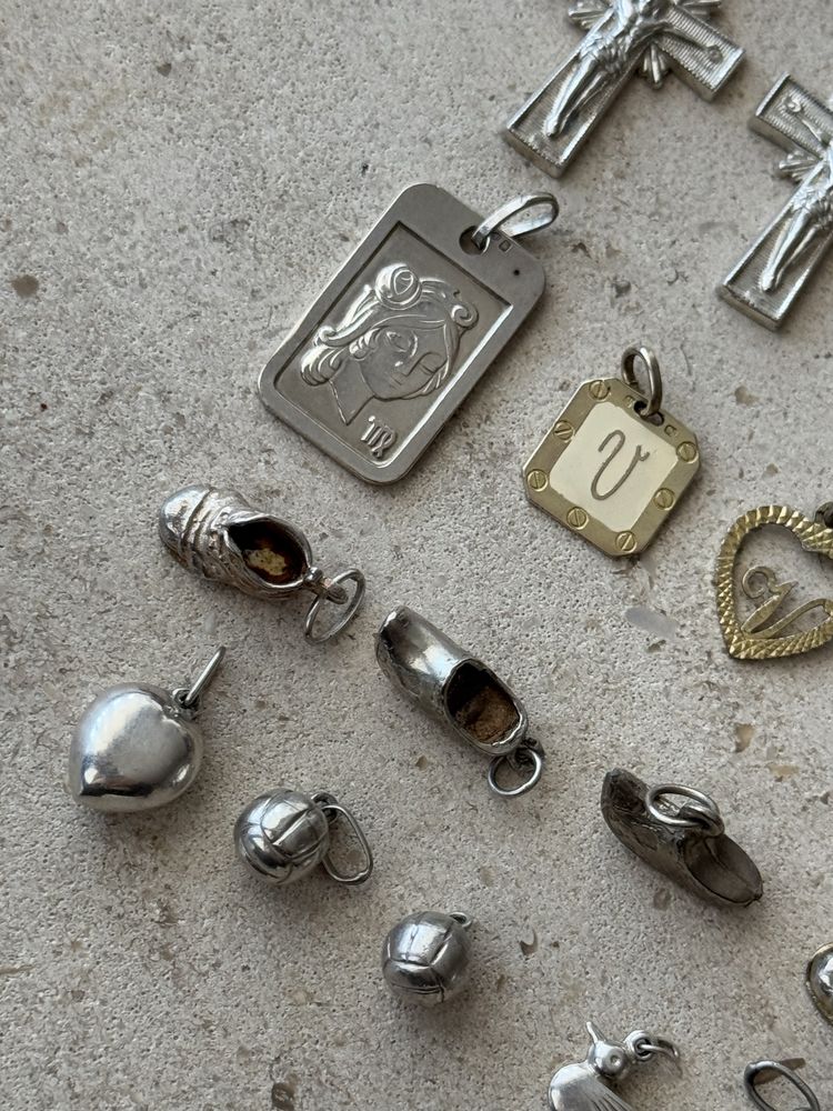 Pendentes / berloques de prata para fio e pulseira