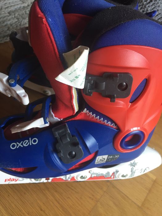 Rolki niebiesko czerwone