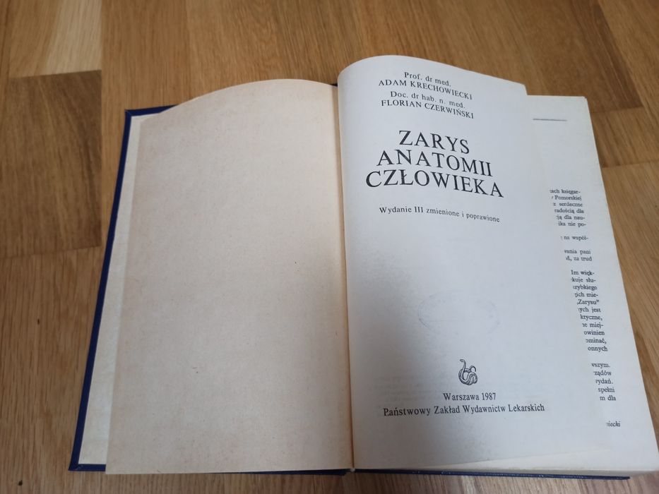 Zarys anatomii człowieka Krechowiecki Czerwiński
