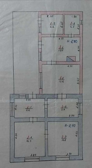 ПРОДАЖ 3-х кімнатного будинку у с. Геча 9 км до Берегова, 92 кв.м.