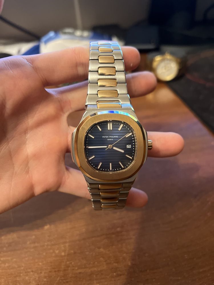 Patek Philippe nautilus niebieski automatyczny