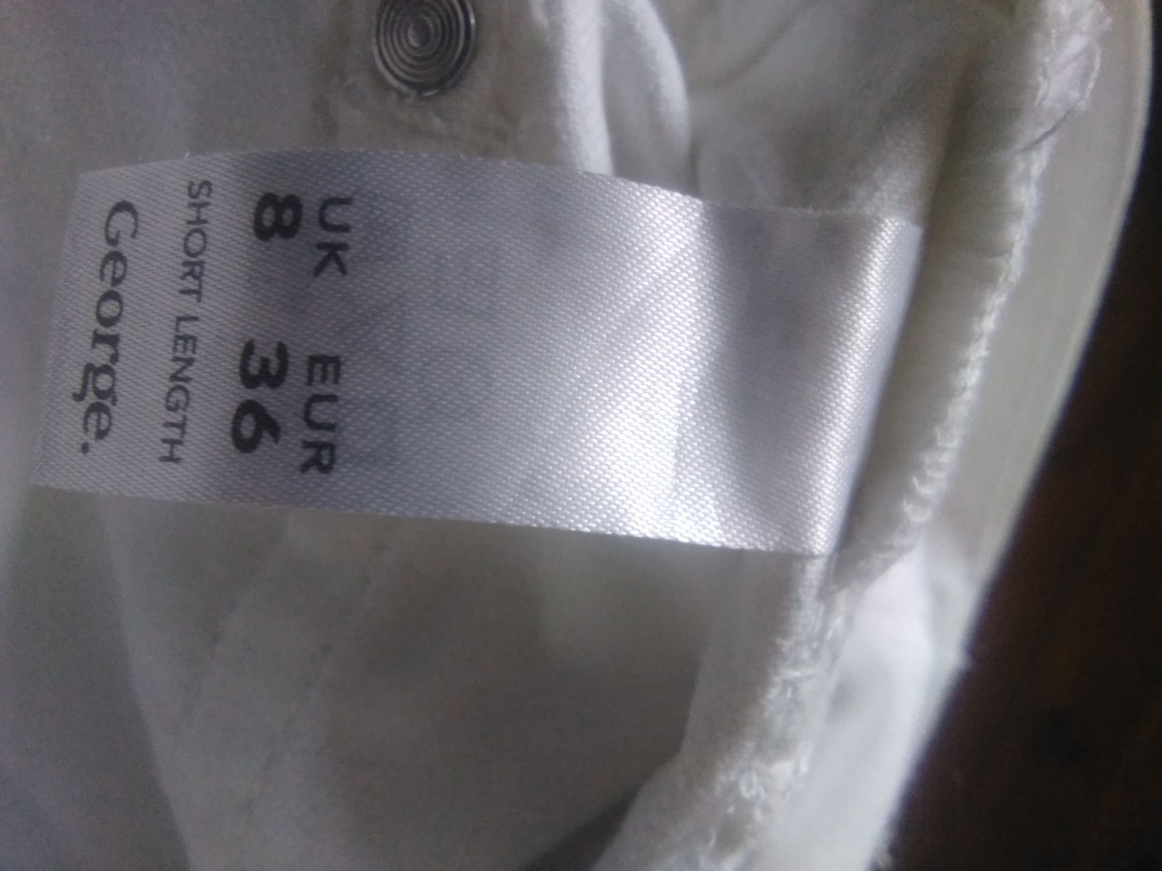 Spodnie damskie Bootcut białe