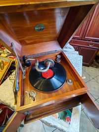 Gramofon petafon sprawny oryginał antyk przedwojenny kolekcjonerski