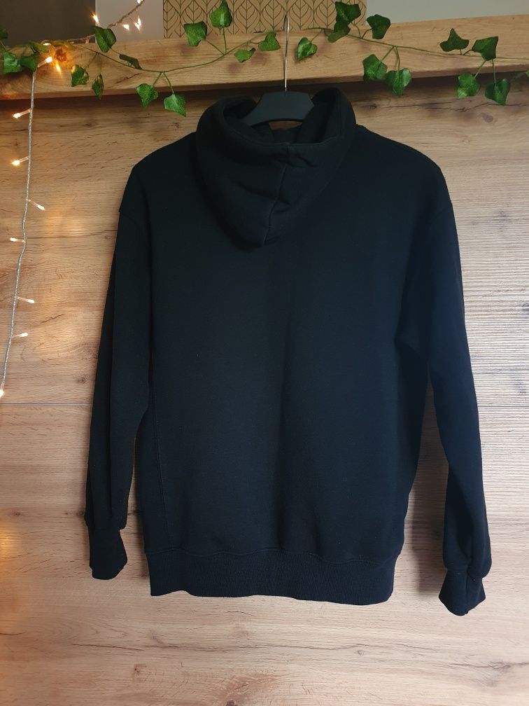Bluza z kapturem czarna unisex stranger things pull&bear rozmiar XS S