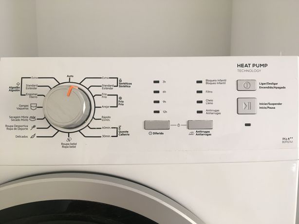 Máquinas de secar roupa + lavar roupa + radiador