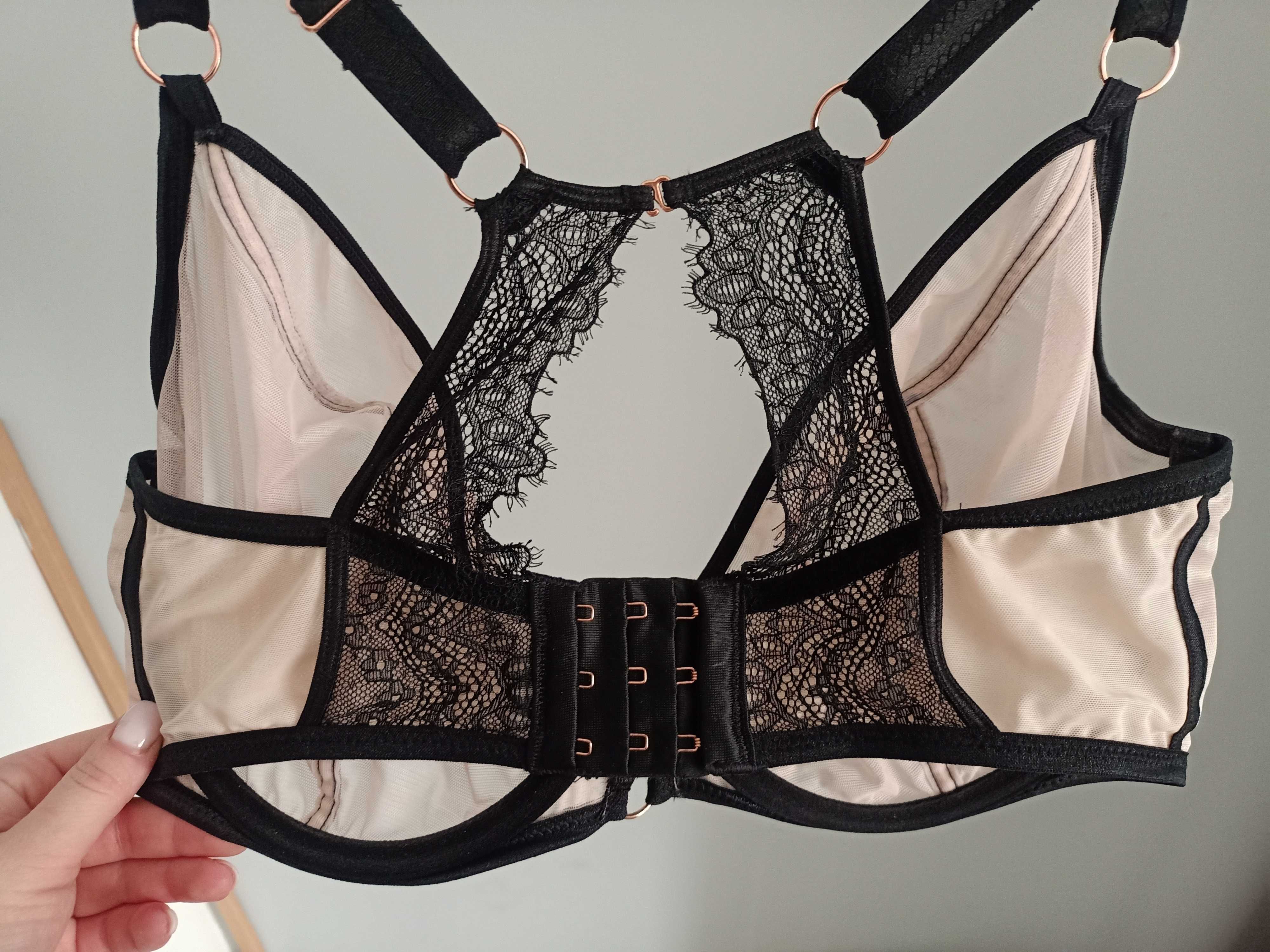 Biustonosz Scantilly Exposed UK 34G / EU 75I  black/nude