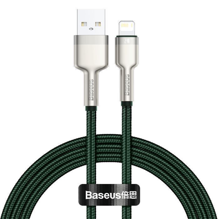 Kabel Usb Do Lightning Baseus Cafule, 2.4A, 1M (Zielony)