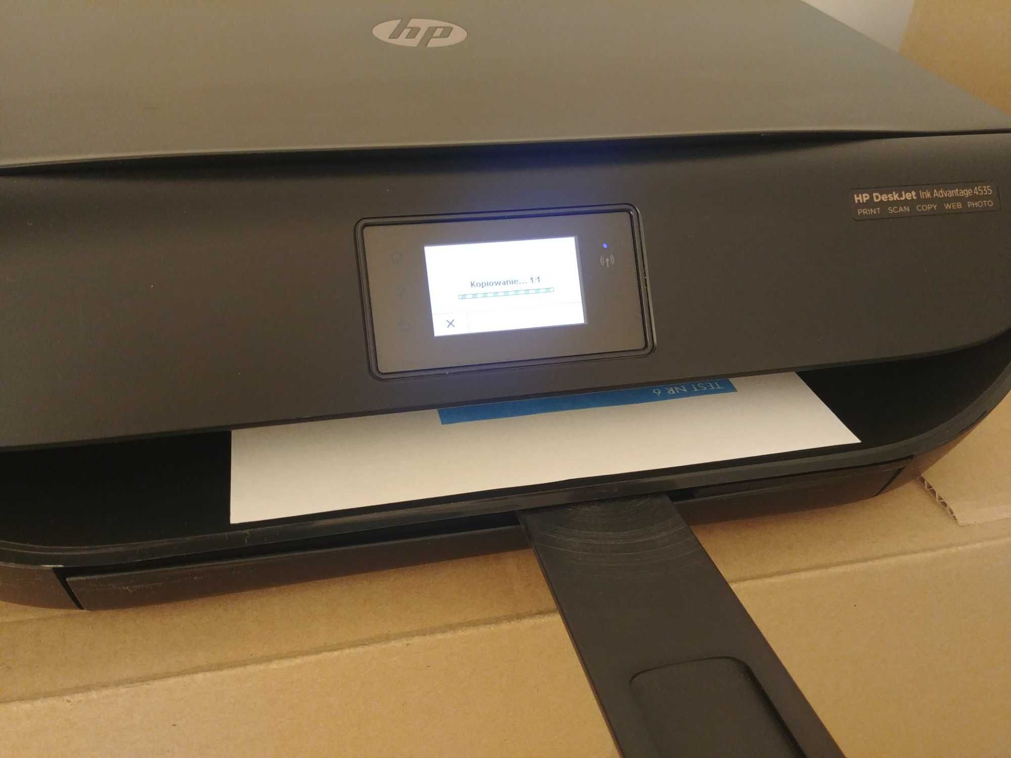 Drukarka atramentowa HP 4535, (wielofunkcyjna - wifi, ksero, skaner).