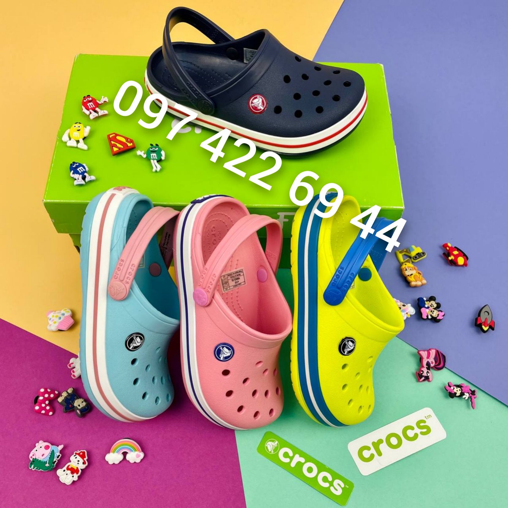 Кроксы детские Crocs Crocband clog для мальчика и девочки 24-34 размер