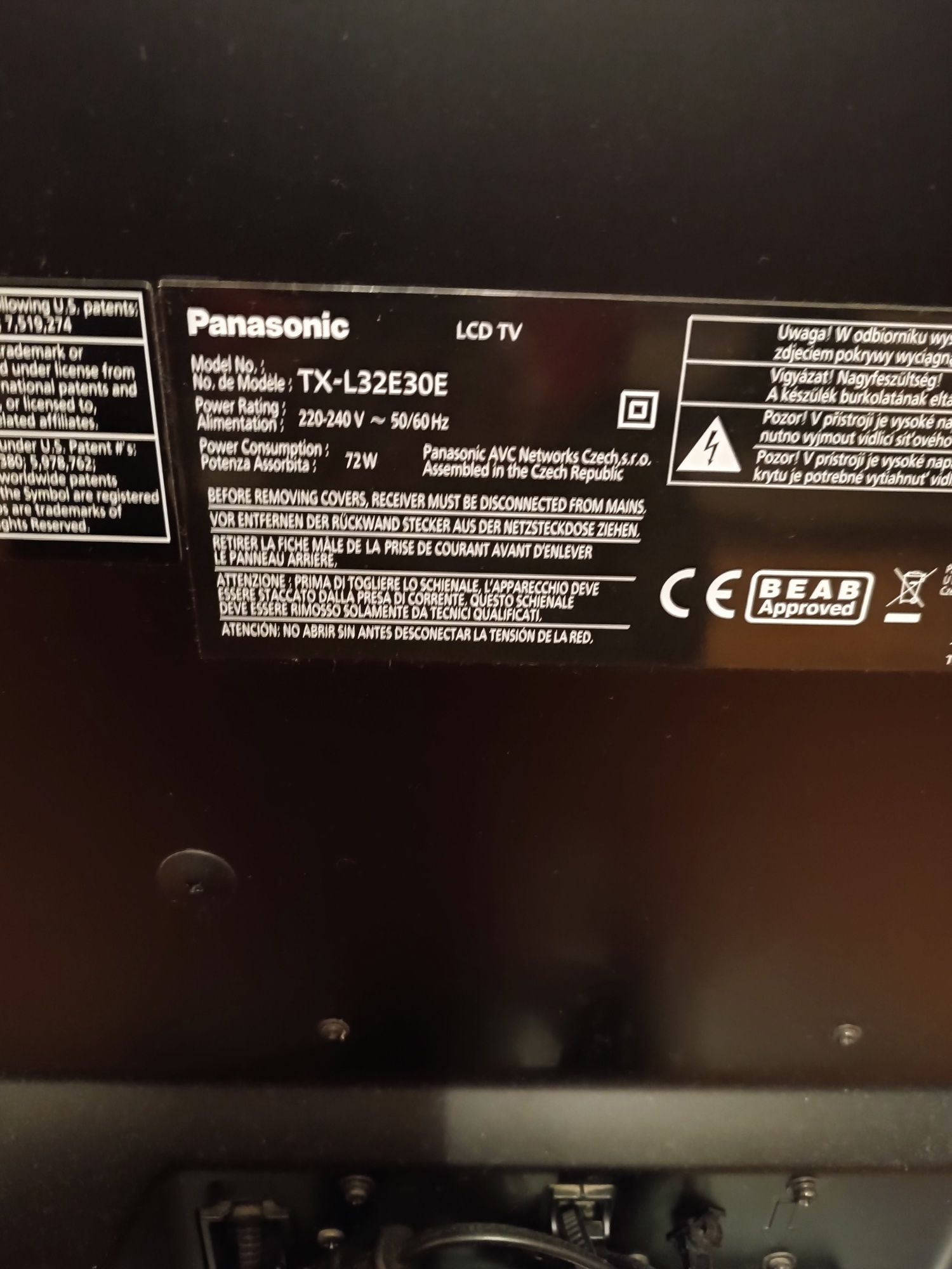 Telewizor Panasonic TX-L32E30E 32 cale uszkodzony