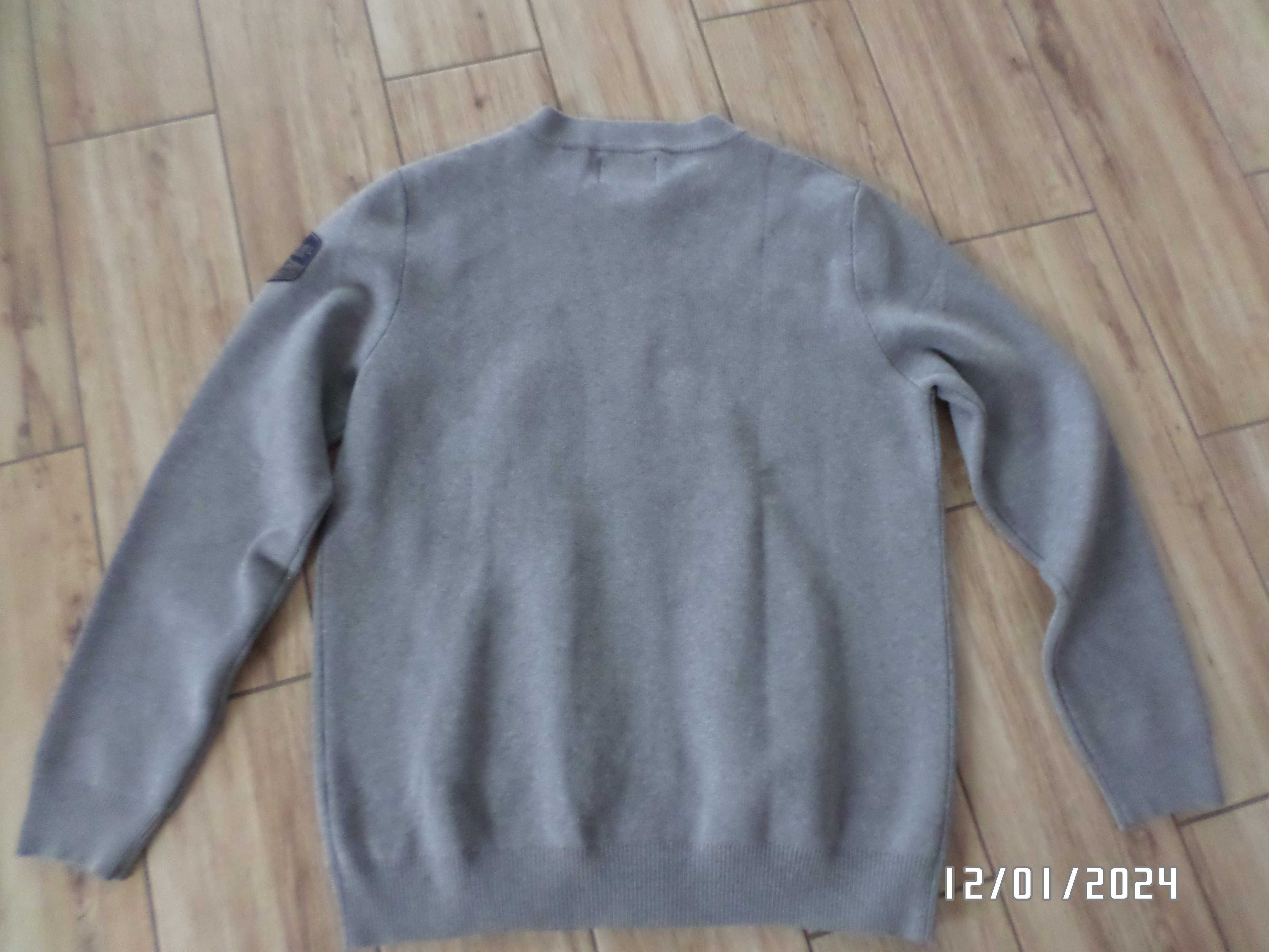 firmowy sweter męski-rozpinany-XXXL-3XL-Petrol