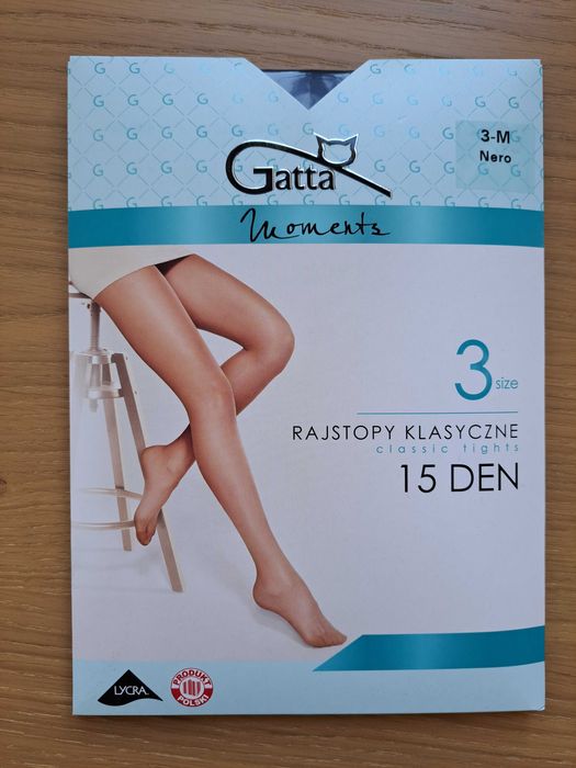 Rajstopy Gatta Moments 3-M 15 DEN czarne