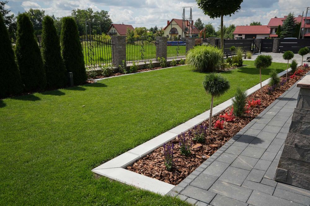 Obrzeże trawnikowe z betonu 25x80x4 cm, obrzeże ogrodowe proste