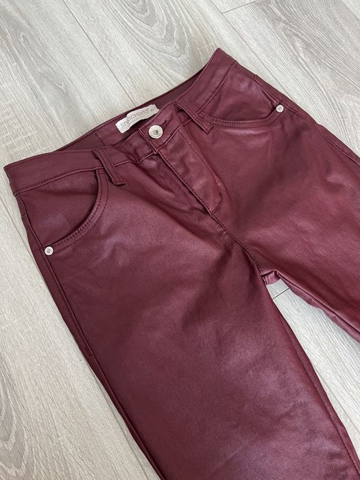 Кожаные джинсы леггинсы джегинсы s эко кожа