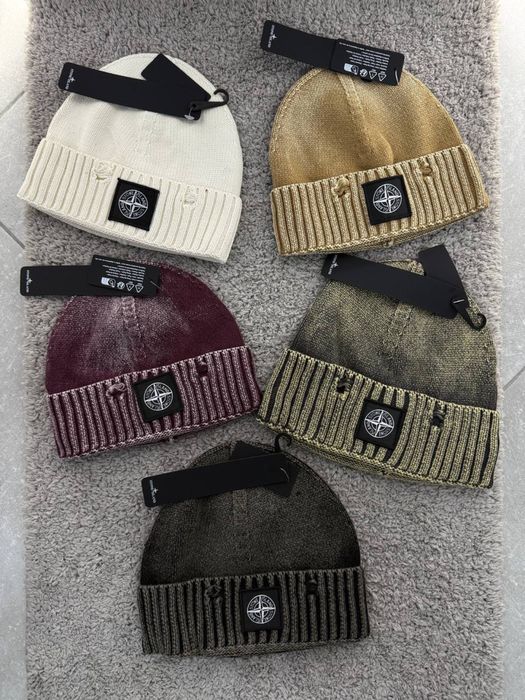 Шапка STONE ISLAND • 100% котон • з фірмовим логотипом
