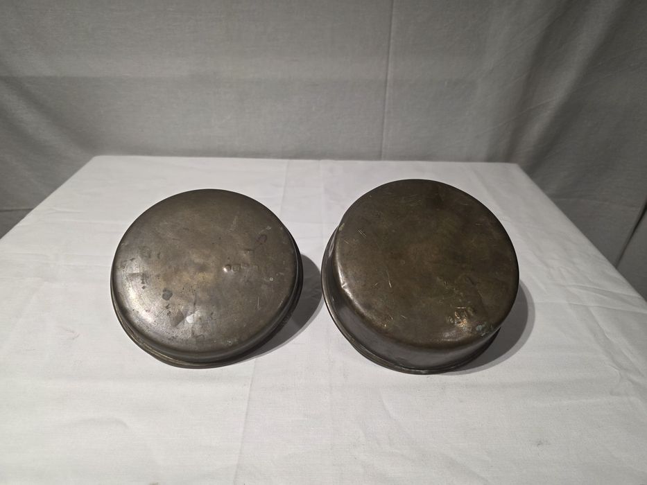 Sygnowane szalki mosiężne do wagi 3kg 1930r.