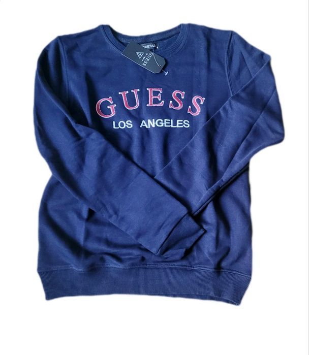 Bluza Guess damska granatowa Wyprzedaż
