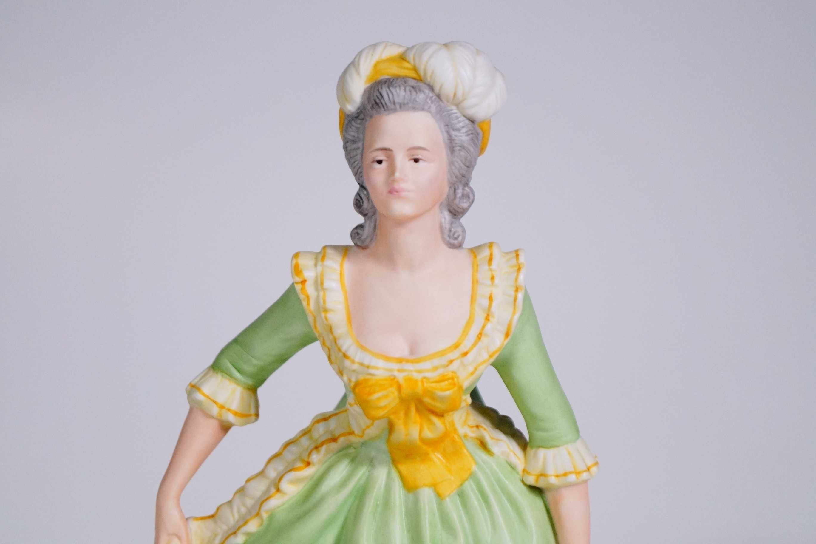 FRANKLIN Marie antoinette dama w sukni figura porcelanowa