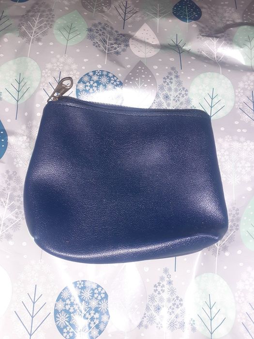 Миниатюрная косметичка синяя маленькая