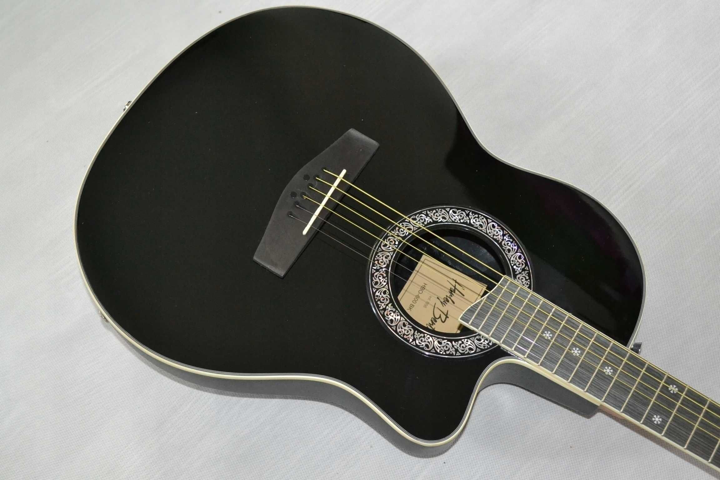 Harley Benton HBO-600 BK nowa gitara elektroakustyczna - wyregulowana!