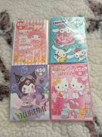 Zestaw 4 albumy sanrio naklejki scrapbooking cardmaking