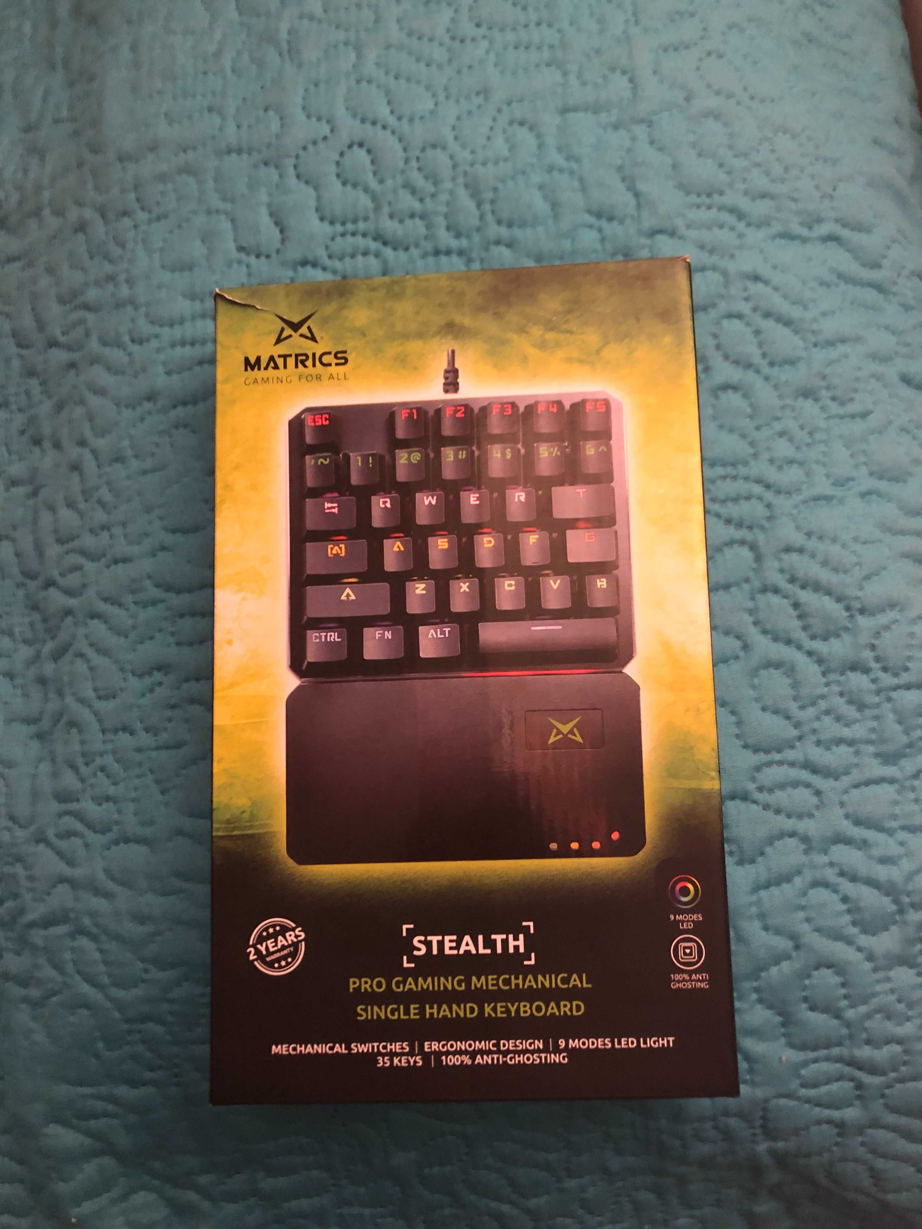 Matrics Teclado Gaming Stealth (Mecânico - Português - Preto)