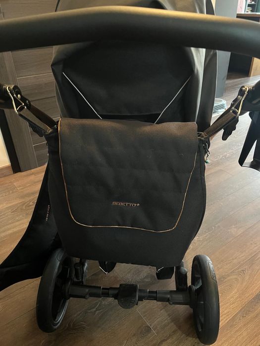 Bebetto Torino Si 2w1 – czarny, jak nowy! Komplet