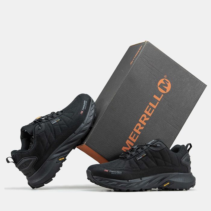 Кросівки зимові Merrell Continium 3M Gore-Tex Black premium
