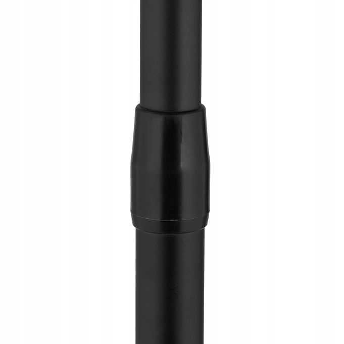 Relaxdays 130cm max 220cm Drążek Prysznicowy Rozporowy Czarny NrG132