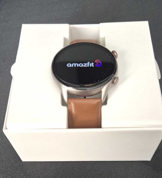 Amazfit GTR 3 Pro – komplet z pudełkiem i ładowarką, stan bardzo dobry