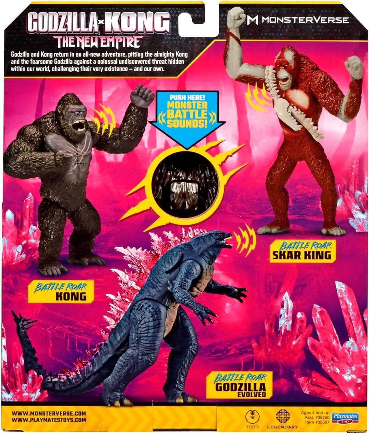 Конг Godzilla x Kong Battle Roar Готовий до бою Нова імперія 18см Кінг