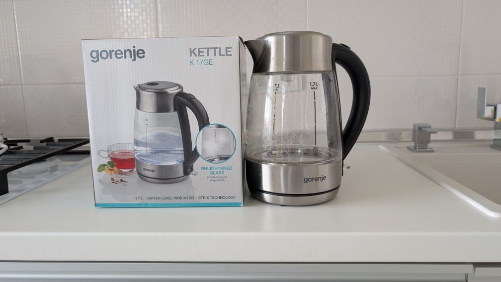 gorenje K 17GE електрочайник, працює, ручка відходить