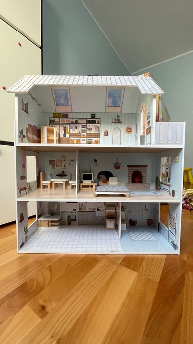 Picollo Maja - drewniany domek dla lalek XXL 3 piętra