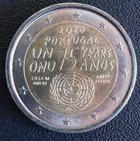 Moeda 2 Euros - Portugal (2020) 75 Anos ONU