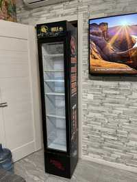 Витринный узкий холодильник