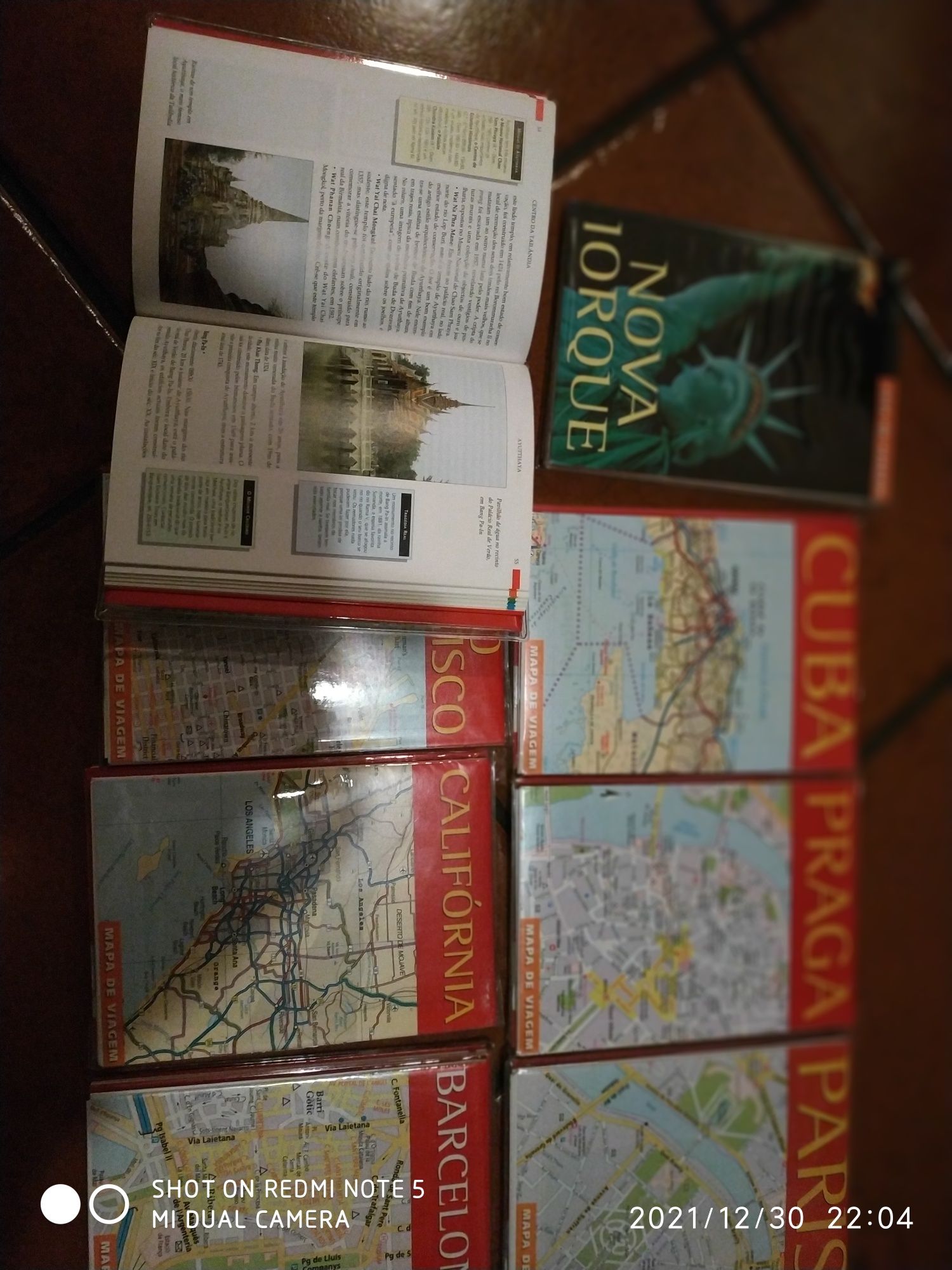 8 guias de viagem novos + banda desenhada e outros