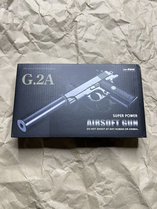 Іграшковий металевий пістолет для розваг Кольт G2A Galaxy