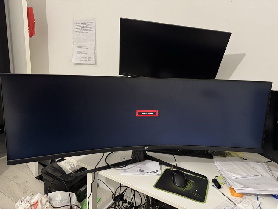 Monitor curvo ASUS ROG 49 polegadas  semi novo comprado em 2024