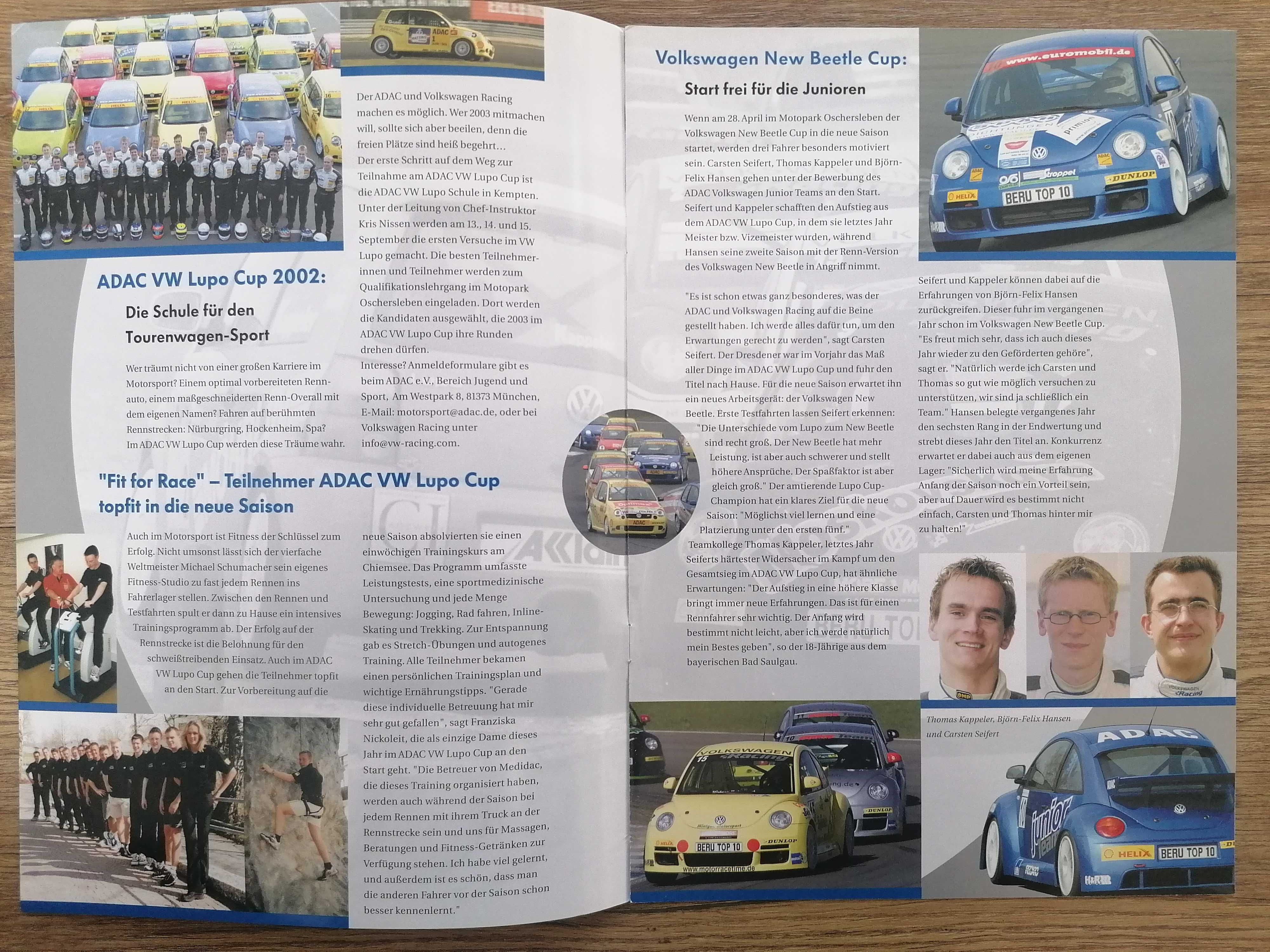 Prospekt VW Racing News