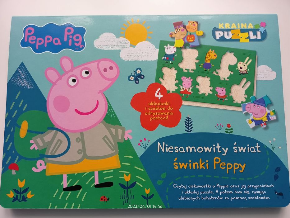 Puzzle Świnka Peppa 18 elementów