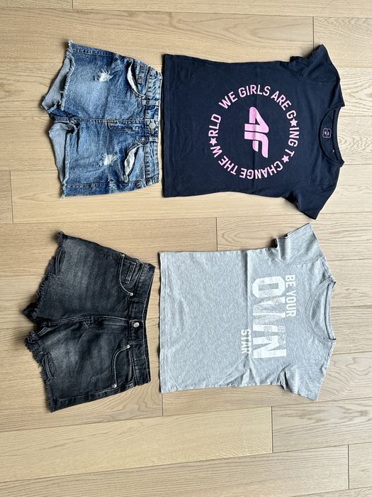 Koszulka t-shirt 4F 152 ___ 2 szt dla dziewczynki