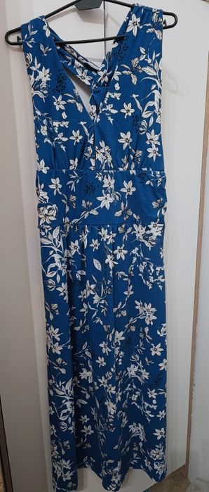 Boho sukienka maxi długa w kwiaty 40 42 L XL casual sylwestra letnia