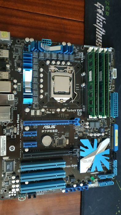 Комплект Asus P7P55D, Xeon X3450, 16Gb DDR3