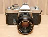 Konica Autoreflex T3 + Konica 50mm 1.7 - Para peças ou reparação