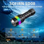 Фонарик Sofirn SD08, Wurkkos DL07, Wurkkos DL06, DL02