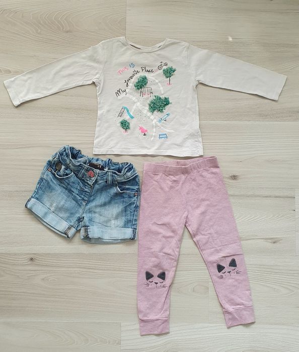 Paka ubrań dla dziewczynki 92 Zara, Next