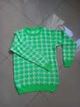SWETER w pepitkę zielony neonowy NOWY