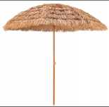 Parasol plażowy hawajski styl boho slomiany