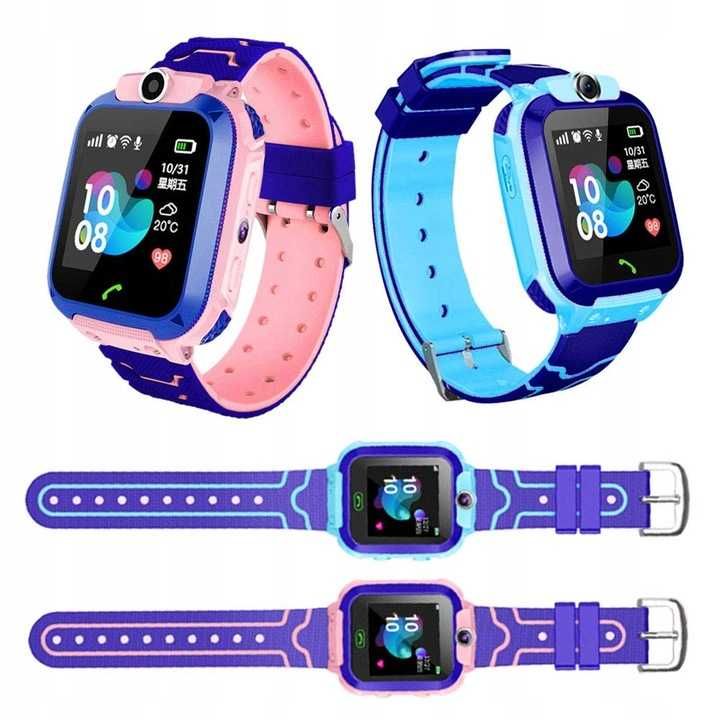 LOKALIZATOR Smartwatch GPS karta sim niebieski dla dziecka dzieci APKA