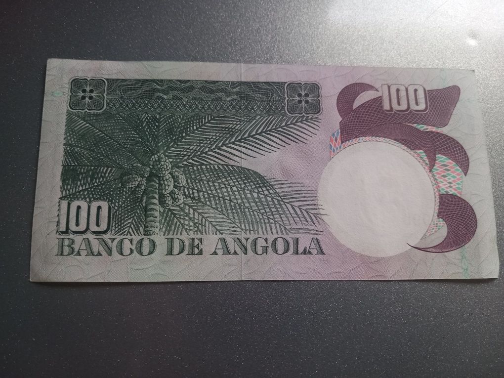 Nota de 100 Escudos Banco de Angola